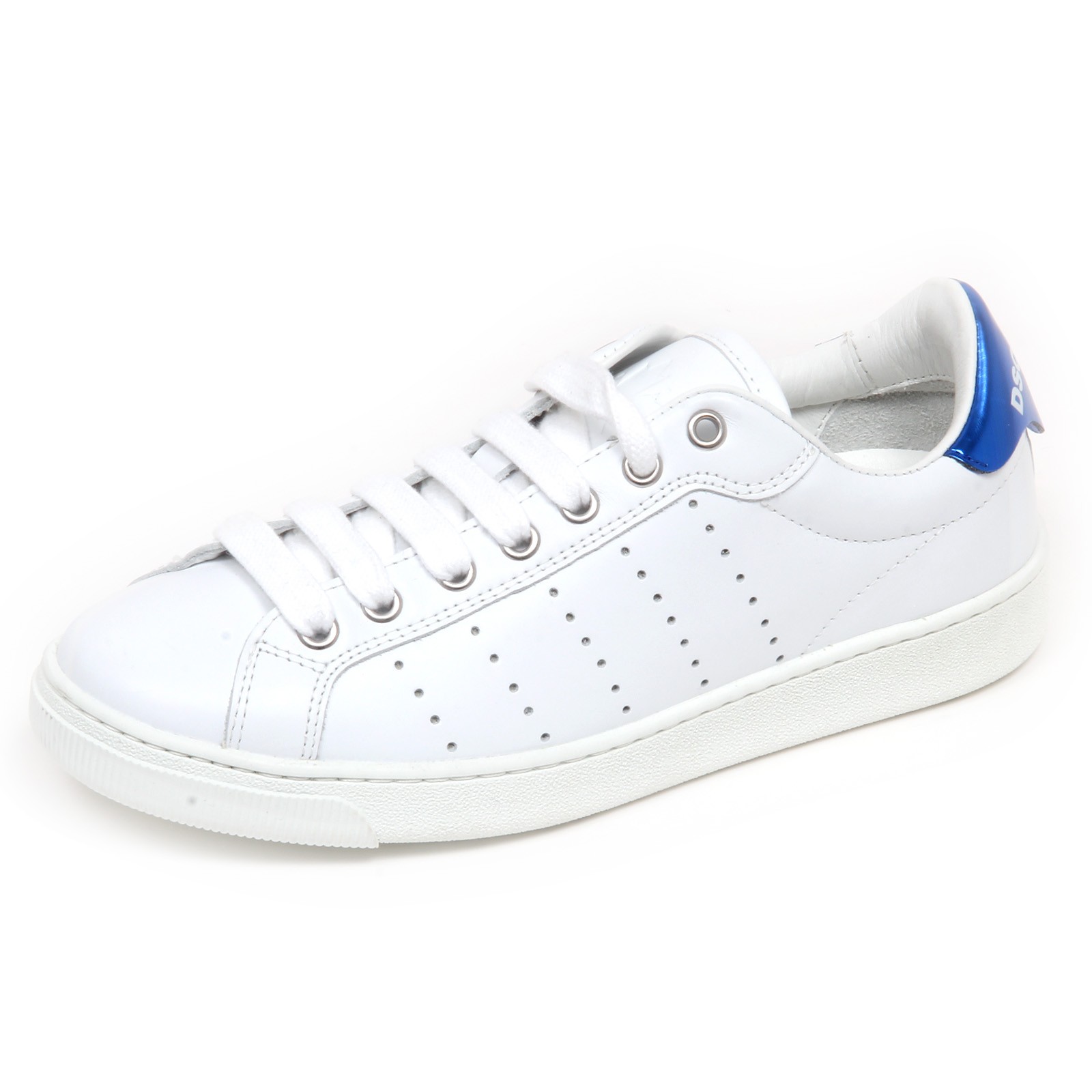 디스퀘어드2 sneaker woman white / blue metal DSQUARED2 shoes