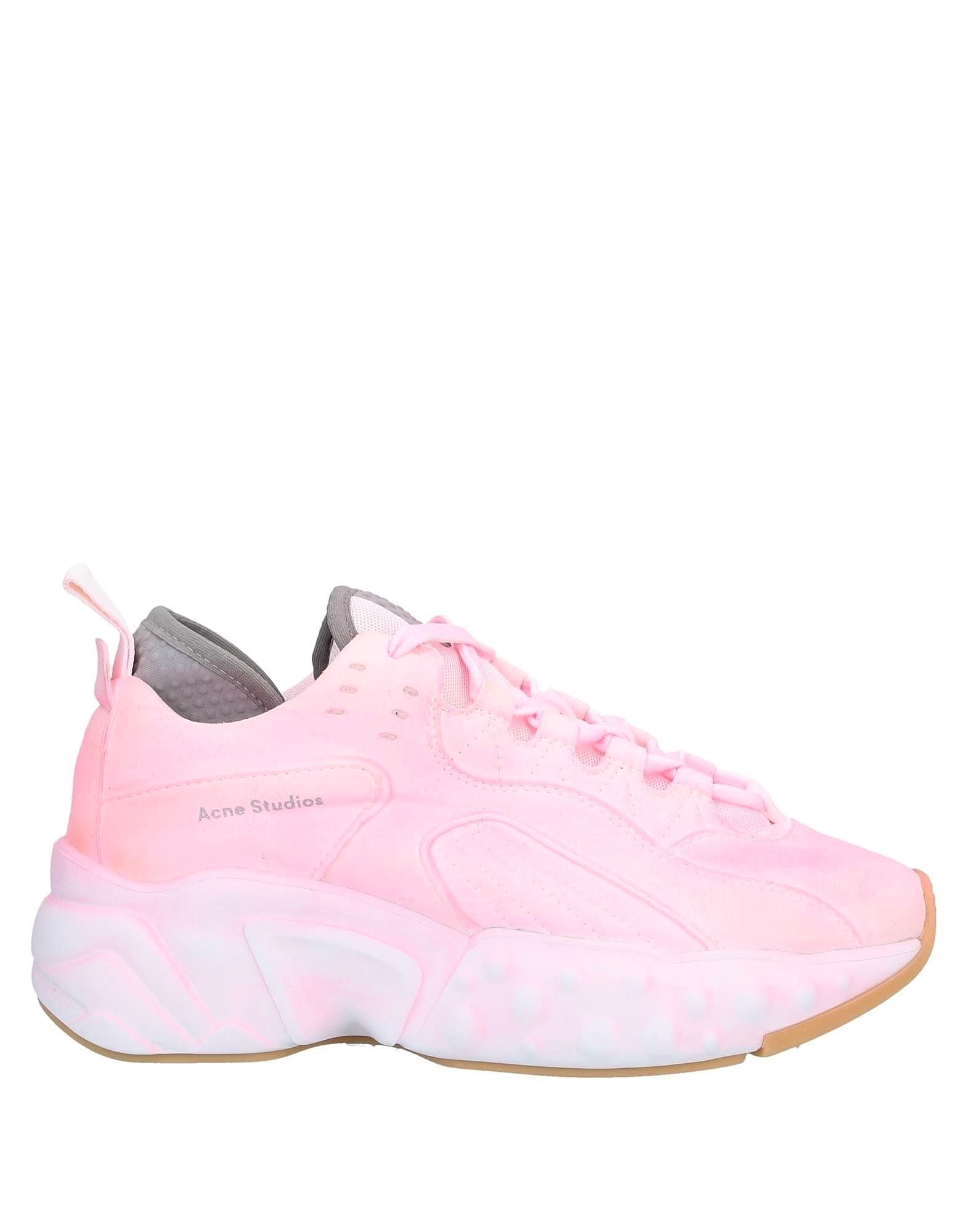 아크네 스튜디오 여성 로고 스니커즈 ACNE STUDIOS Pink Sneakers